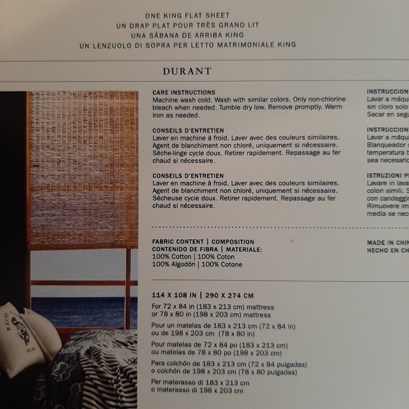 RALPH LAUREN Durant Camron Stripe KING 4 Piece Sheet Set MSRP $405 - Picture 5 of 14